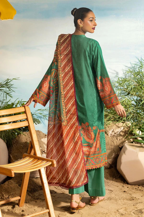 3 Piece Unstitched Printed Lawn Suit