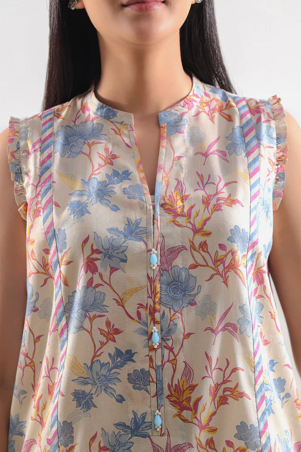 Unstitched Printed Lawn 3 Piece