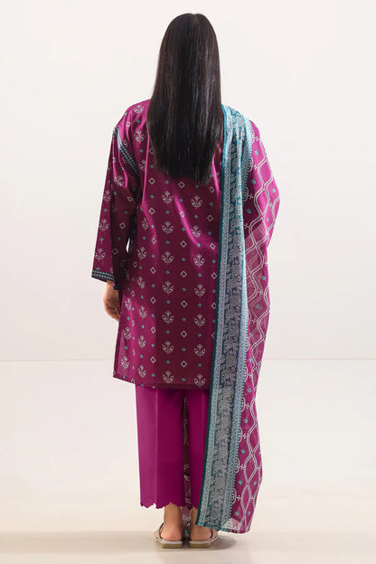 Unstitched Printed Lawn 3 Piece