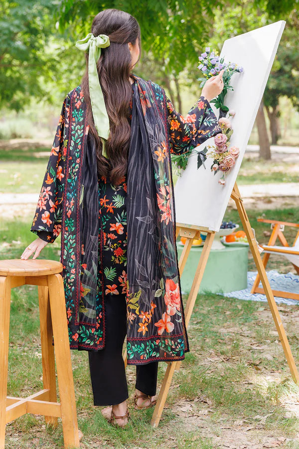 Unstitched Printed Lawn 3 Piece