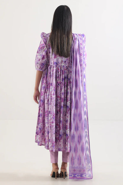 Unstitched Printed Lawn 3 Piece