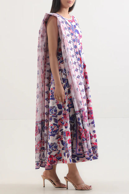 Unstitched Printed Lawn 3 Piece