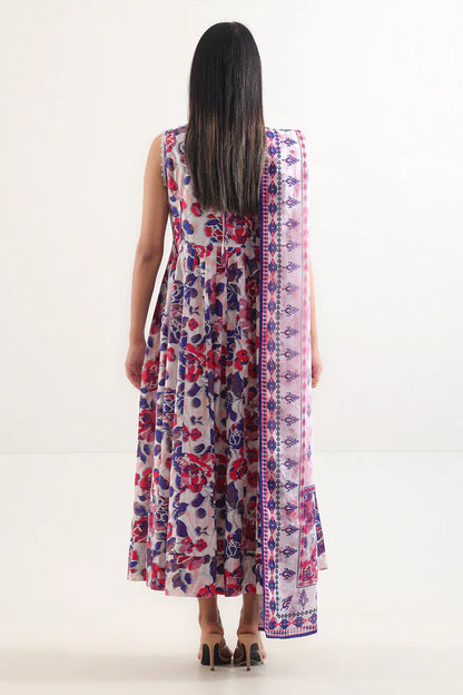 Unstitched Printed Lawn 3 Piece