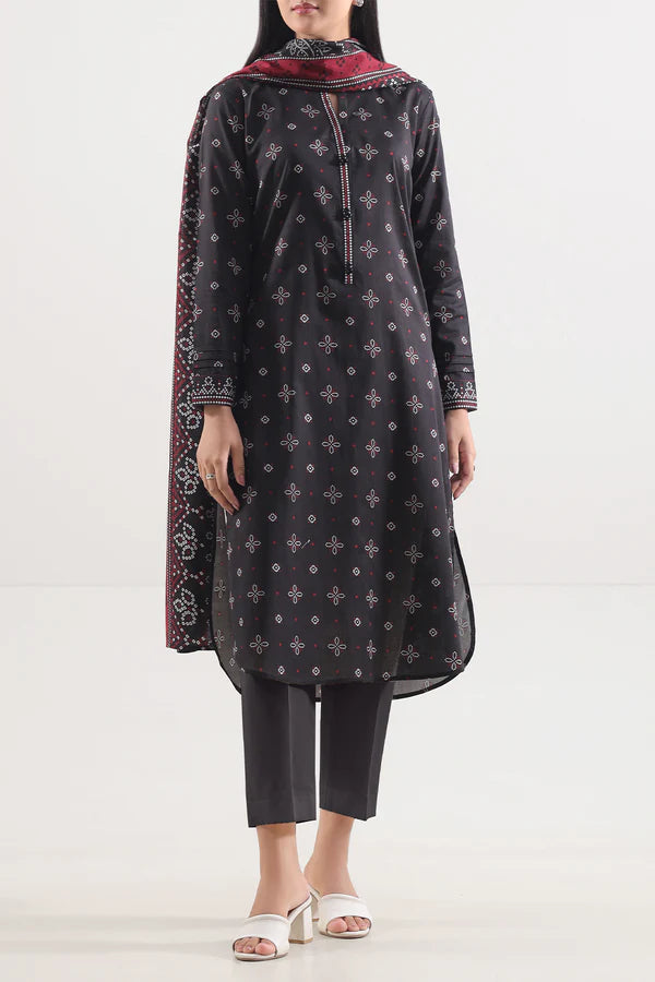 Unstitched Printed Lawn 3 Piece