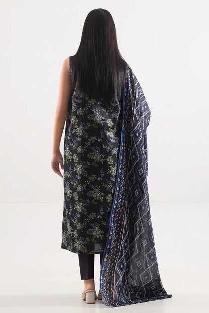 Unstitched Printed Lawn 3 Piece