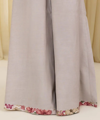 3 PIECE - EMBROIDERED ORGANZA SUIT