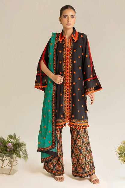 3 Piece Unstitched Printed Lawn Suit