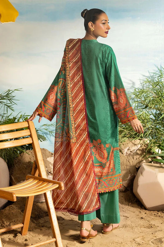 3 Piece Unstitched Printed Lawn Suit