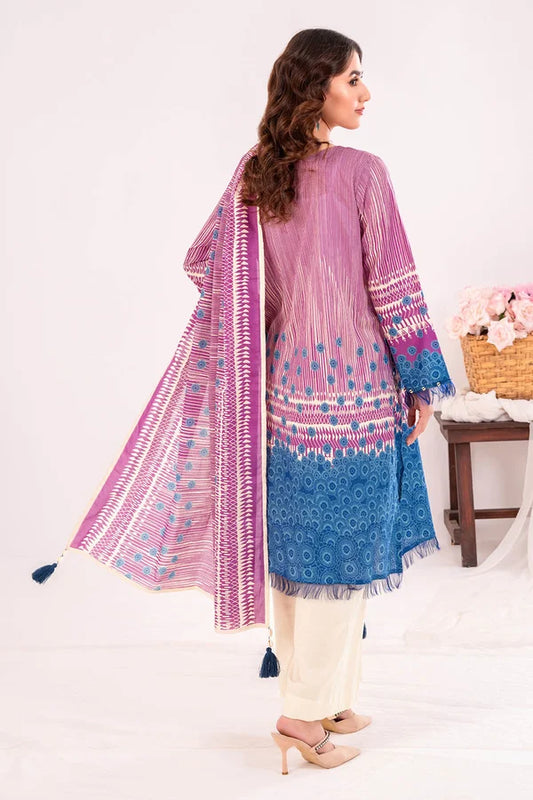 3 Piece Unstitched Printed Lawn Suit