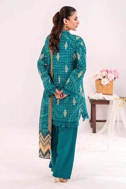 3 Piece Unstitched Printed Lawn Suit