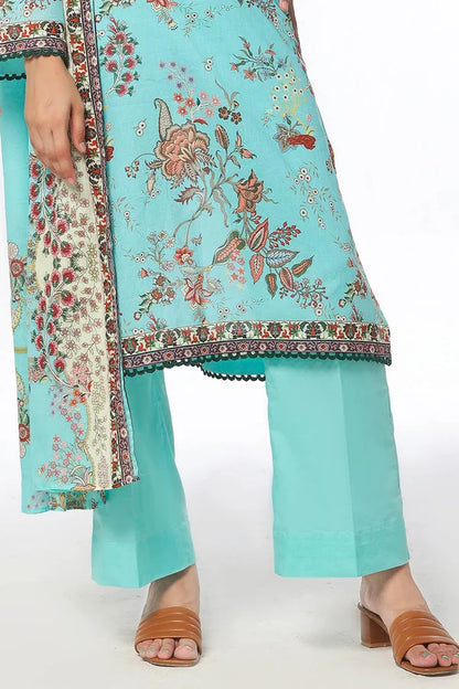 3 Piece Unstitched Printed Lawn Suit